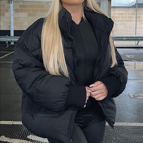 Drop Shoulder Puffer Jacket - Picture 5 of 15